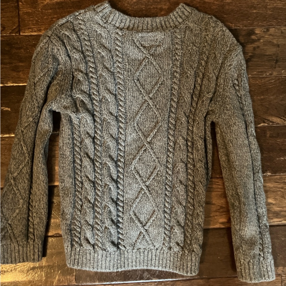 Gray Cable Knit 4T Sweater